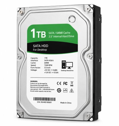 1TB SATA Internal Hard Disk Drive for Desktop Storage