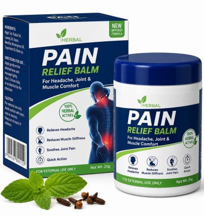 Herbal Pain Relief Balm for Headache, Joint & Muscle Comfort