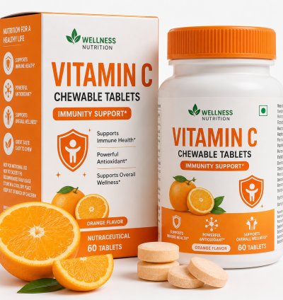 Vitamin C Chewable Tablets for Immunity Support